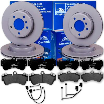 Ate Bremsscheiben + Ceramic Beläge Vorne+hinten Für Vw Touareg Audi Q7 Cayenne: Bremsscheibe: 7l6615301k, 7l6615302k, 7l8615301, 7l8615302, 9553514015 Ate Bremsscheiben + Ceramic Beläge Vorne+hinten Für Vw Touareg Audi Q7 Cayenne: Bremsscheibe: 7l6615301k, 7l6615302k, 7l8615301, 7l8615302, 9553514015