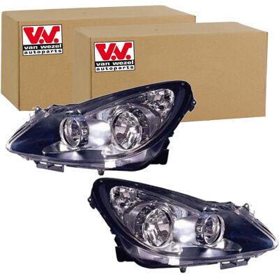 2x Van Wezel H7/h1 Scheinwerfer Set Links+rechts Passend Für Opel Corsa: Hauptscheinwerfer Alkar: 2745421 Diederichs: 1814083 Diederichs: 1814983 John 2x Van Wezel H7/h1 Scheinwerfer Set Links+rechts Passend Für Opel Corsa: Hauptscheinwerfer Alkar: 2745421 Diederichs: 1814083 Diederichs: 1814983 John