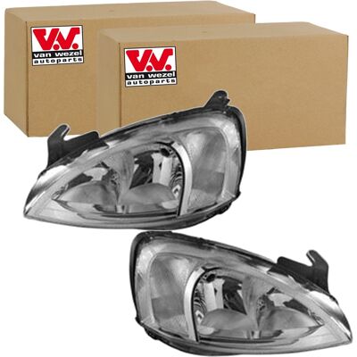 2x Van Wezel H7/h7 Scheinwerfer Set Links+rechts Passend Für Opel Combo Corsa: Hauptscheinwerfer Abakus: 4421138lldemn Abakus: 4421138rldemn Alkar: 27 2x Van Wezel H7/h7 Scheinwerfer Set Links+rechts Passend Für Opel Combo Corsa: Hauptscheinwerfer Abakus: 4421138lldemn Abakus: 4421138rldemn Alkar: 27