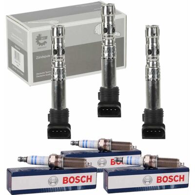 3x Zündspule + Bosch Zündkerzen Für Vw Polo (9n) Skoda Fabia I Ii Seat Ibiza: Vag: 03d905115 Vag: 03d905115a Vag: 03d905115b Vag: 03d905115c Vag: 03d9 3x Zündspule + Bosch Zündkerzen Für Vw Polo (9n) Skoda Fabia I Ii Seat Ibiza: Vag: 03d905115 Vag: 03d905115a Vag: 03d905115b Vag: 03d905115c Vag: 03d9
