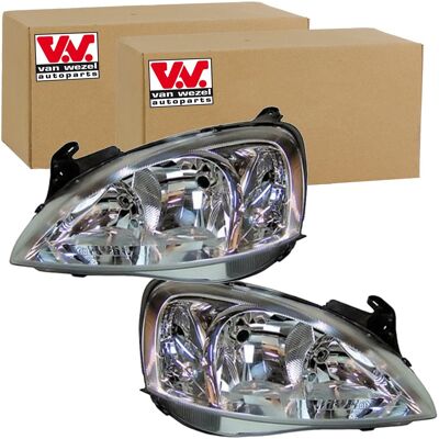 2x Van Wezel H7/h1 Scheinwerfer Set Links+rechts Passend Für Opel Combo Corsa: Hauptscheinwerfer Abakus: 4421125rldemd Alkar: 2756420 Diederichs: 1813 2x Van Wezel H7/h1 Scheinwerfer Set Links+rechts Passend Für Opel Combo Corsa: Hauptscheinwerfer Abakus: 4421125rldemd Alkar: 2756420 Diederichs: 1813