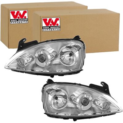 2x Van Wezel H7/h7 Scheinwerfer Set Links+rechts Passend Für Opel Combo Corsa: Hauptscheinwerfer Abakus: 4421125lldemd Abakus: 4421136lldem Alkar: 274 2x Van Wezel H7/h7 Scheinwerfer Set Links+rechts Passend Für Opel Combo Corsa: Hauptscheinwerfer Abakus: 4421125lldemd Abakus: 4421136lldem Alkar: 274
