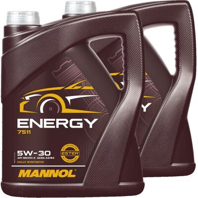 2x 5l Mannol Energy 5w-30 Motoröl Passend Für Vw 505.00 Bmw Ll-98 Mb 229.5: Mn7511-5 2x 5l Mannol Energy 5w-30 Motoröl Passend Für Vw 505.00 Bmw Ll-98 Mb 229.5: Mn7511-5