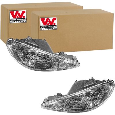 2x Van Wezel H7/h7 Scheinwerfer Set Links+rechts Passend Für Peugeot 206: Hauptscheinwerfer Abakus: 5501121lldem Alkar: 2745283 Diederichs: 4225083 Di 2x Van Wezel H7/h7 Scheinwerfer Set Links+rechts Passend Für Peugeot 206: Hauptscheinwerfer Abakus: 5501121lldem Alkar: 2745283 Diederichs: 4225083 Di