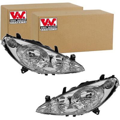 2x Van Wezel H7/h1 Scheinwerfer Set Links+rechts Passend Für Peugeot 307: Hauptscheinwerfer Abakus: 5501128lldem Alkar: 2741307 Citroën/peugeot: 6204z 2x Van Wezel H7/h1 Scheinwerfer Set Links+rechts Passend Für Peugeot 307: Hauptscheinwerfer Abakus: 5501128lldem Alkar: 2741307 Citroën/peugeot: 6204z