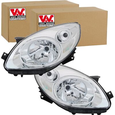 2x Van Wezel H4 Scheinwerfer Set Links+rechts Passend Für Renault Twingo: Hauptscheinwerfer Abakus: 5511173lldem2 Alkar: 2741171 Diederichs: 4481081 D 2x Van Wezel H4 Scheinwerfer Set Links+rechts Passend Für Renault Twingo: Hauptscheinwerfer Abakus: 5511173lldem2 Alkar: 2741171 Diederichs: 4481081 D