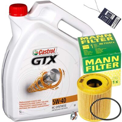 MANN-FILTER+CASTROL Mann Ölfilter+castrol 5w40 Öl Passend Für Citroen C4 C5 Peugeot 508 407 308 607: Peugeot: 0311.21 Peugeot: 0311.28 Peugeot: 0311.38 Bmw: 11427557012 B MANN-FILTER+CASTROL Mann Ölfilter+castrol 5w40 Öl Passend Für Citroen C4 C5 Peugeot 508 407 308 607: Peugeot: 0311.21 Peugeot: 0311.28 Peugeot: 0311.38 Bmw: 11427557012 B