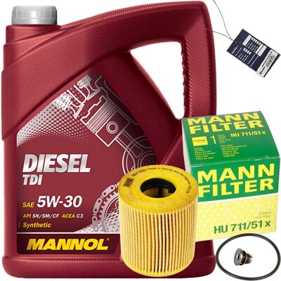 MANN-FILTER+MANNOL Mann Ölfilter+5l Mannol 5w30 Passend Für Citroen Berlingo C3 Peugeot 206 307 308: Peugeot: 0163.93 Renault: 7703075012 Renault: 7703075347 Renault: 77 MANN-FILTER+MANNOL Mann Ölfilter+5l Mannol 5w30 Passend Für Citroen Berlingo C3 Peugeot 206 307 308: Peugeot: 0163.93 Renault: 7703075012 Renault: 7703075347 Renault: 77