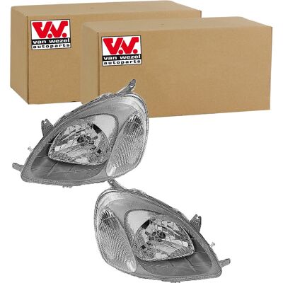 2x Van Wezel H4 Scheinwerfer Set Links+rechts Passend Für Toyota Yaris: Hauptscheinwerfer Abakus: 21211a2lldem Abakus: 21211a2lrdem Alkar: 2741268 Die 2x Van Wezel H4 Scheinwerfer Set Links+rechts Passend Für Toyota Yaris: Hauptscheinwerfer Abakus: 21211a2lldem Abakus: 21211a2lrdem Alkar: 2741268 Die