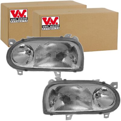 2x Van Wezel H1/h1 Scheinwerfer Set Links+rechts Passend Für Vw Golf: Hauptscheinwerfer Abakus: 4411115rlde Alkar: 2702126 Diederichs: 2212082 Dpa: 89 2x Van Wezel H1/h1 Scheinwerfer Set Links+rechts Passend Für Vw Golf: Hauptscheinwerfer Abakus: 4411115rlde Alkar: 2702126 Diederichs: 2212082 Dpa: 89
