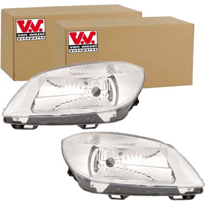 2x Van Wezel H4 Scheinwerfer Set Links+rechts Passend Für Skoda Fabia Roomster: Hauptscheinwerfer Abakus: 6651122lmldem Alkar: 2761527 Diederichs: 780 2x Van Wezel H4 Scheinwerfer Set Links+rechts Passend Für Skoda Fabia Roomster: Hauptscheinwerfer Abakus: 6651122lmldem Alkar: 2761527 Diederichs: 780
