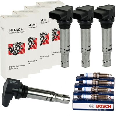 4x Astemo Hitachi Zündspule+ Bosch Zündkerzen Für Audi A2 A3 Vw Golf 4+5 Skoda 1: Vag: 036905100a Vag: 036905100b Vag: 036905100c Vag: 036905100d Vag: 4x Astemo Hitachi Zündspule+ Bosch Zündkerzen Für Audi A2 A3 Vw Golf 4+5 Skoda 1: Vag: 036905100a Vag: 036905100b Vag: 036905100c Vag: 036905100d Vag: