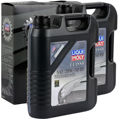 2x 5l Liqui Moly Motoröl Classic 20w-50 Hd Mineralisch Passend Für Api Sc/sd/se: Liqui Moly 1129 2x 5l Liqui Moly Motoröl Classic 20w-50 Hd Mineralisch Passend Für Api Sc/sd/se: Liqui Moly 1129
