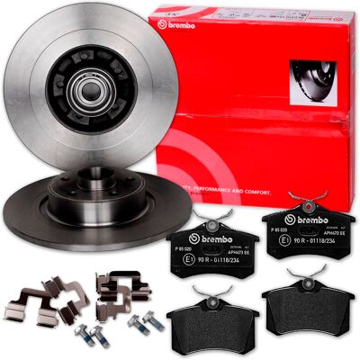 Brembo - 249mm Scheibe - 4-Bolt - ABS-Ring - Bremscheiben-Set Brembo - 249mm Scheibe - 4-Bolt - ABS-Ring - Bremscheiben-Set