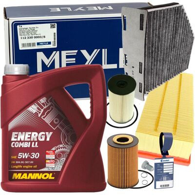 Meyle Inspektionspaket+mannol 5w30 Öl 1.6+2.0 Tdi Für Audi A3 Vw Caddy Passat 3c: Filter-satz Audi: 03l115466 Audi: 03l115562 Audi: 1k0129620d Audi: 1 Meyle Inspektionspaket+mannol 5w30 Öl 1.6+2.0 Tdi Für Audi A3 Vw Caddy Passat 3c: Filter-satz Audi: 03l115466 Audi: 03l115562 Audi: 1k0129620d Audi: 1