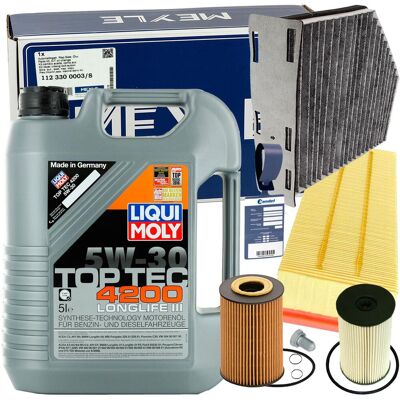 Meyle Inspektionspaket+liqui 5w30 Öl 1.6+2.0 Tdi Für Audi A3 Vw Caddy 3 Passat: Filter-satz Audi: 03l115466 Audi: 03l115562 Audi: 1k0129620d Audi: 1k0 Meyle Inspektionspaket+liqui 5w30 Öl 1.6+2.0 Tdi Für Audi A3 Vw Caddy 3 Passat: Filter-satz Audi: 03l115466 Audi: 03l115562 Audi: 1k0129620d Audi: 1k0