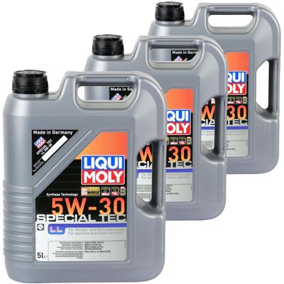 3x5l Liqui Moly Motoröl Special Tec Ll 5w-30 Passend Für Vw 502/505.00 Api Sl: Liqui Moly 1193 3x5l Liqui Moly Motoröl Special Tec Ll 5w-30 Passend Für Vw 502/505.00 Api Sl: Liqui Moly 1193