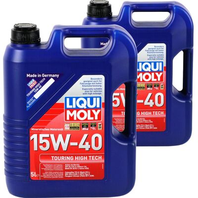 2x5l Liqui Moly Motoröl Touring High Tech 15w40 Passend Für Api Sl Acea A3/b4/e2: Liqui Moly 1096 2x5l Liqui Moly Motoröl Touring High Tech 15w40 Passend Für Api Sl Acea A3/b4/e2: Liqui Moly 1096