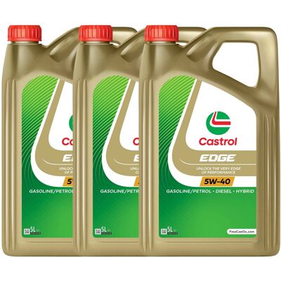 3x 4l Castrol Edge 5w-40 Passend Für Vw 50500 50501 Mb 226.5 229.3 Rn 0710 0700: 3x 4l Castrol Edge 5w-40 Passend Für Vw 50500 50501 Mb 226.5 229.3 Rn 0710 0700: