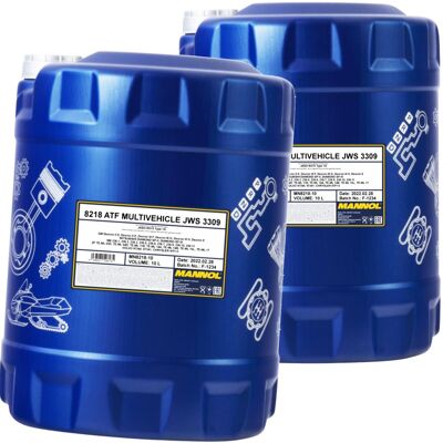 2x 10l Mannol Getriebeöl Atf Multivehicle Passend Für Aisin Warner Jws3309 Jaso: 2x 10l Mannol Getriebeöl Atf Multivehicle Passend Für Aisin Warner Jws3309 Jaso:
