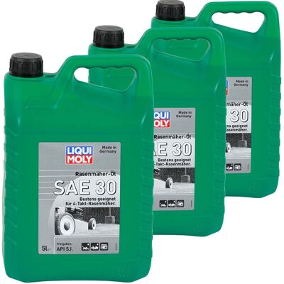 3x 5l Liqui Moly Rasenmäher-öl Sae 30 4takt Passend Für Api Sj: Liqui Moly Rasenmäher Öl Sae 30 3x 5l Liqui Moly Rasenmäher-öl Sae 30 4takt Passend Für Api Sj: Liqui Moly Rasenmäher Öl Sae 30