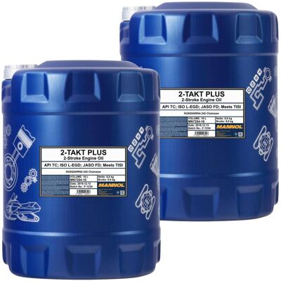 2x 10l Mannol 2-takt Öl Plus Passend Für Husqvarna 242 Iso L-egd Jaso Api Tc: 2x 10l Mannol 2-takt Öl Plus Passend Für Husqvarna 242 Iso L-egd Jaso Api Tc: