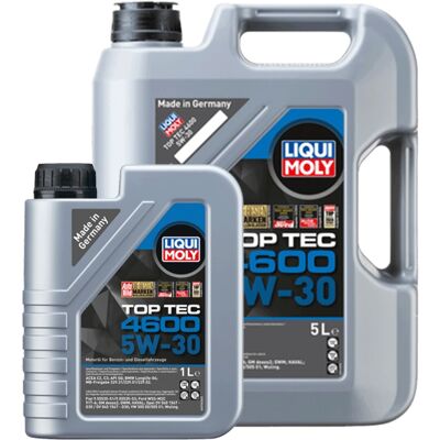1x5+1x1l Liqui Moly Motoröl Top Tec 4600 5w-30 Passend Für Bmw Ll-04 Mb 229.31: 3755 + 3756 1x5+1x1l Liqui Moly Motoröl Top Tec 4600 5w-30 Passend Für Bmw Ll-04 Mb 229.31: 3755 + 3756