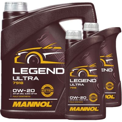 1x4l+2x1l Mannol 7918 Legend Ultra 0w20 Passend Für Api Sp Gm Dexos1 Gen2 Ford: 7918 1x4l+2x1l Mannol 7918 Legend Ultra 0w20 Passend Für Api Sp Gm Dexos1 Gen2 Ford: 7918