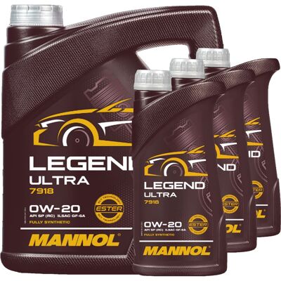 1x4l+3x1l Mannol 7918 Legend Ultra 0w20 Passend Für Api Sp Gm Dexos1 Gen2 Ford: 7918 1x4l+3x1l Mannol 7918 Legend Ultra 0w20 Passend Für Api Sp Gm Dexos1 Gen2 Ford: 7918