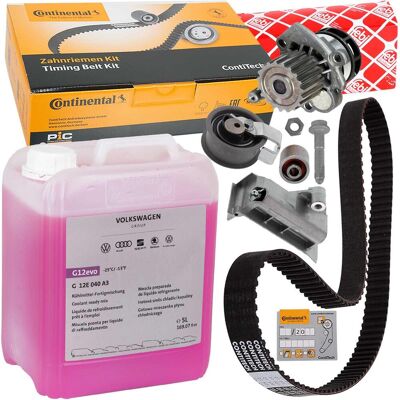 CONTINENTAL Conti Zahnriemen-satz + Febi Bilstein Wasserpumpe+5l G12 Evo Für Audi Vw 1.9 Tdi: Zahnriemensatz Aisin: Tsa901 Aisin: Tsvg023 Aisin: Tsvg024 Aisin: Ts CONTINENTAL Conti Zahnriemen-satz + Febi Bilstein Wasserpumpe+5l G12 Evo Für Audi Vw 1.9 Tdi: Zahnriemensatz Aisin: Tsa901 Aisin: Tsvg023 Aisin: Tsvg024 Aisin: Ts