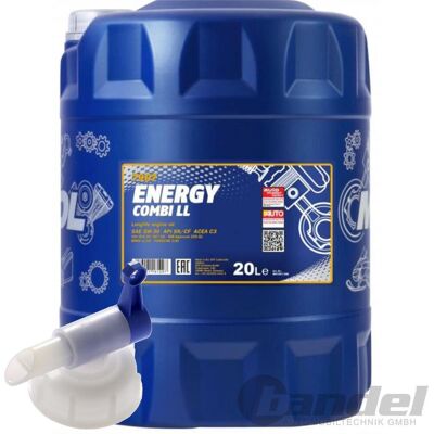 20 Liter Mannol Energy Combi Ll 5w-30 Motoröl+hahn Ll 4 Passend Für Vw Audi Bmw: 20 Liter Mannol Energy Combi Ll 5w-30 Motoröl+hahn Ll 4 Passend Für Vw Audi Bmw:
