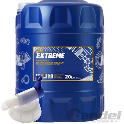 20 Liter Sae 5w-40 Mannol Extreme Motoröl + Hahn Für Vw Audi Mercedes Renault: 20 Liter Sae 5w-40 Mannol Extreme Motoröl + Hahn Für Vw Audi Mercedes Renault: