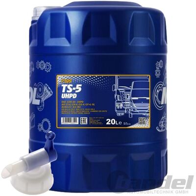 20 Liter Sae 10w-40 Mannol Uhpd Ts-5 Motoröl + Hahn Lkw Busse: 20 Liter Sae 10w-40 Mannol Uhpd Ts-5 Motoröl + Hahn Lkw Busse: