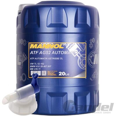 20 Liter Mannol Atf Ag52 Automatik Special Getriebeöl + Hahn Für Vw Tl 52162: 20 Liter Mannol Atf Ag52 Automatik Special Getriebeöl + Hahn Für Vw Tl 52162: