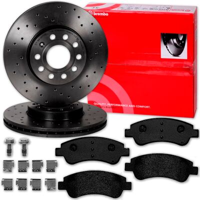 Brembo Sport-bremsscheiben + Beläge Vorne Für Citroen Berlingo + Peugeot Partner: Bremsscheibe: 1613191380, 1618890480, 1626264080, 1629058880, 4246w1 Brembo Sport-bremsscheiben + Beläge Vorne Für Citroen Berlingo + Peugeot Partner: Bremsscheibe: 1613191380, 1618890480, 1626264080, 1629058880, 4246w1