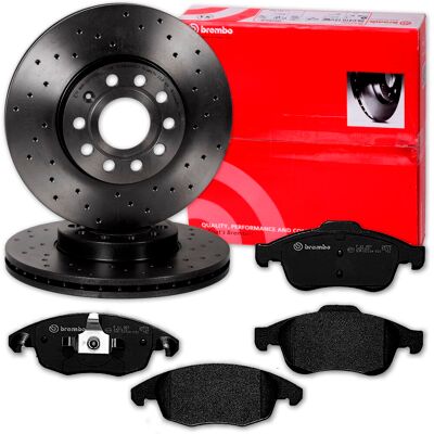 Brembo Gelochte Bremsscheiben 283mm + Beläge Vorne Passend Für Citroen Berlingo: Bremsbelagsatz, Scheibenbremse A.b.s.: 37598 Abakus: 23101012 Aisin: Brembo Gelochte Bremsscheiben 283mm + Beläge Vorne Passend Für Citroen Berlingo: Bremsbelagsatz, Scheibenbremse A.b.s.: 37598 Abakus: 23101012 Aisin: