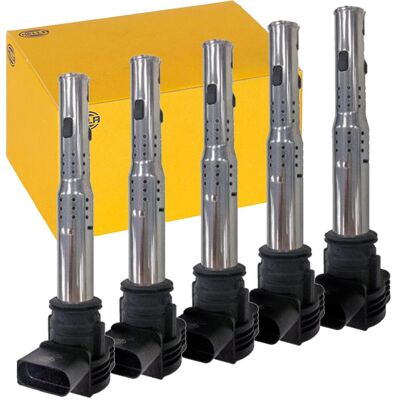 5x Hella Zündspule 4 Polig Für Audi A3 A4 A5 A6 Q3 Q5 Vw Golf 5+6 T5 T6 Passat: Zündspule Abakus: 12201021 Aisin: Escvg0183 Ap Xenergy: Xe9002a Ashika 5x Hella Zündspule 4 Polig Für Audi A3 A4 A5 A6 Q3 Q5 Vw Golf 5+6 T5 T6 Passat: Zündspule Abakus: 12201021 Aisin: Escvg0183 Ap Xenergy: Xe9002a Ashika