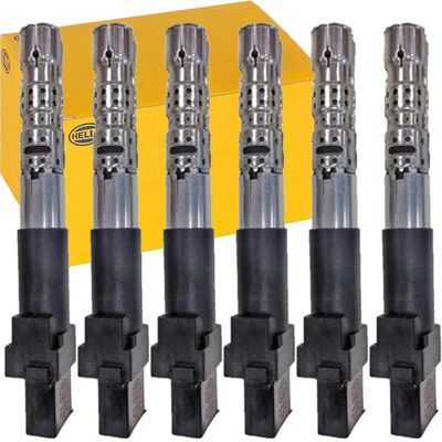 Hella Zündspule - 4-polig, 12V - Zündspule Hella Zündspule - 4-polig, 12V - Zündspule