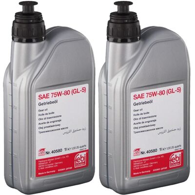 Febi Bilstein 2x 1 Liter Febi Getriebeöl Passend Für Sae 75w-80 Gl-5 Bmw Mtf 2 Lt-2/3/4 Ford: Achsgetriebeöl Audi: G052911 Audi: G052911a2 Bmw: 23001434404 Bmw: 230 Febi Bilstein 2x 1 Liter Febi Getriebeöl Passend Für Sae 75w-80 Gl-5 Bmw Mtf 2 Lt-2/3/4 Ford: Achsgetriebeöl Audi: G052911 Audi: G052911a2 Bmw: 23001434404 Bmw: 230