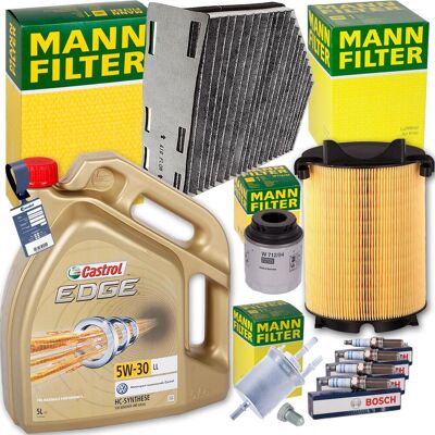 MANN-FILTER Mann Filterset+bosch Zündkerzen+castrol 5w30 Für Audi A3 8p Vw Golf 6 Touran: Verschlussschraube, Ölwanne Audi: N90813201 Audi: N90813202 Chrysler: 68 MANN-FILTER Mann Filterset+bosch Zündkerzen+castrol 5w30 Für Audi A3 8p Vw Golf 6 Touran: Verschlussschraube, Ölwanne Audi: N90813201 Audi: N90813202 Chrysler: 68