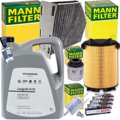 MANN-FILTER Mann Filterset+bosch Zündkerzen+original 0w30 Für Audi A3 8p Vw Golf 6 Touran: Verschlussschraube, Ölwanne Audi: N90813201 Audi: N90813202 Chrysler: 6 MANN-FILTER Mann Filterset+bosch Zündkerzen+original 0w30 Für Audi A3 8p Vw Golf 6 Touran: Verschlussschraube, Ölwanne Audi: N90813201 Audi: N90813202 Chrysler: 6