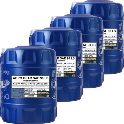 4x 20l Mannol Agro Gear 90 Passend Für Volvo 97310 Zf Te-ml 12c Ls Api Gl-5: 4x 20l Mannol Agro Gear 90 Passend Für Volvo 97310 Zf Te-ml 12c Ls Api Gl-5: