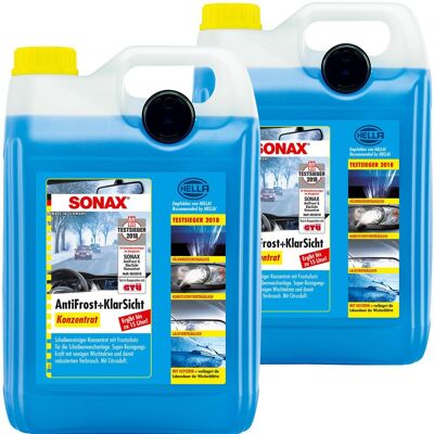 2x 5 Liter Sonax Antifrost+klarsicht Konzentrat Scheiben Frostschutz Citrusduft: Sonax: 03325050 (332505) 2x 5 Liter Sonax Antifrost+klarsicht Konzentrat Scheiben Frostschutz Citrusduft: Sonax: 03325050 (332505)