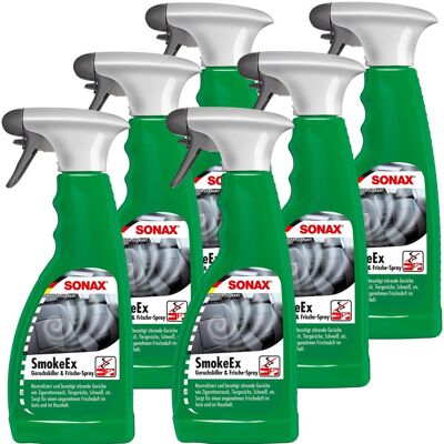 6x 500ml Sonax Smokeex Geruchskiller Frischespray Geruchsentferner Erfrischer: Sonax: 02922410 (292241) 6x 500ml Sonax Smokeex Geruchskiller Frischespray Geruchsentferner Erfrischer: Sonax: 02922410 (292241)
