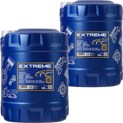 2x10l Mannol Extreme Sae 5w-40 Motoröl Api Sn Acea Für Mb 229.5 Vw 505 00 Ll-01: Mn7915-10 2x10l Mannol Extreme Sae 5w-40 Motoröl Api Sn Acea Für Mb 229.5 Vw 505 00 Ll-01: Mn7915-10