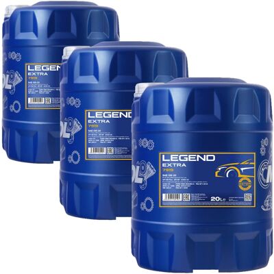 3x 20l Mannol Legend Extra 0w30 Motoröl Passend Für Bmw Ll-12fe Mb 229.61 Api Sn: 3x 20l Mannol Legend Extra 0w30 Motoröl Passend Für Bmw Ll-12fe Mb 229.61 Api Sn: