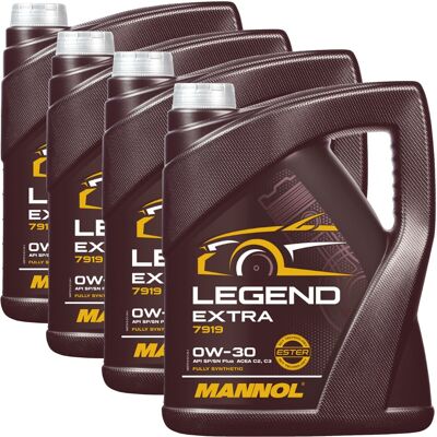 4x5l Mannol Legend 0w-30 Motoröl Api Sn Acea Passend Für Bmw Ll-12fe Mb 229.61: 4x5l Mannol Legend 0w-30 Motoröl Api Sn Acea Passend Für Bmw Ll-12fe Mb 229.61: