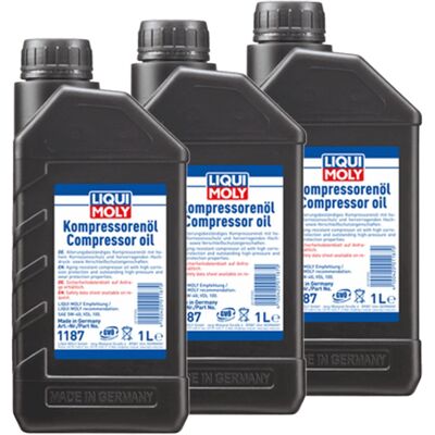 3x1l Liqui Moly Kompressoren-öl Sae 5w40 Din 51506 Vdl 100: Liqui Moly 1187 3x1l Liqui Moly Kompressoren-öl Sae 5w40 Din 51506 Vdl 100: Liqui Moly 1187