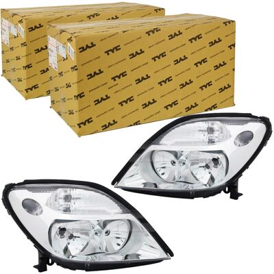 2x Tyc H7/h1 Scheinwerfer Links+rechts Chrom Für Renault Megane Scénic I 98-03: Hauptscheinwerfer Abakus: 5511135lldem1 Alkar: 2741220 Diederichs: 446 2x Tyc H7/h1 Scheinwerfer Links+rechts Chrom Für Renault Megane Scénic I 98-03: Hauptscheinwerfer Abakus: 5511135lldem1 Alkar: 2741220 Diederichs: 446