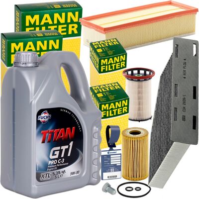 Hausmarke Mann Filter Inspektionspaket+5l Fuchs Titan 5w30 Motoröl Für Audi Q3 Vw Tiguan: Filter, Innenraumluft 1a First Automotive: C30118 1a First Automotive: Hausmarke Mann Filter Inspektionspaket+5l Fuchs Titan 5w30 Motoröl Für Audi Q3 Vw Tiguan: Filter, Innenraumluft 1a First Automotive: C30118 1a First Automotive: